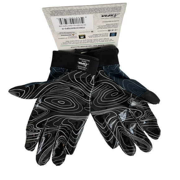 NWT Cutters Football Game Day Receiver Gloves Adult S/M SFIA /NCAA Specs - Picture 2 of 7